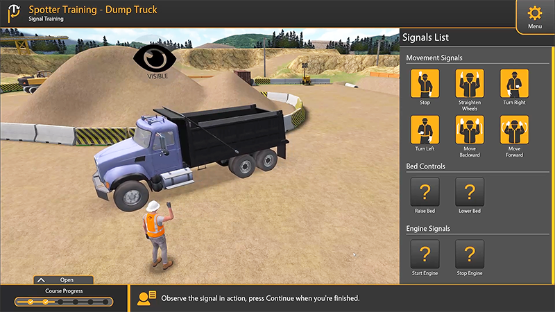 Dump Truck Spotter Training